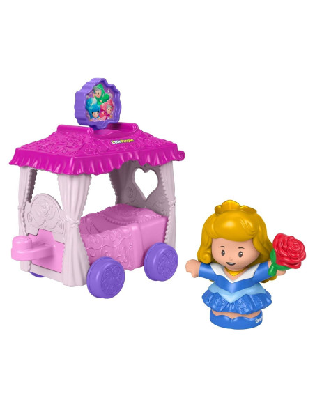 Carro Princesa Aurora Little People Fisher-Price 8.5x13x13.5cm