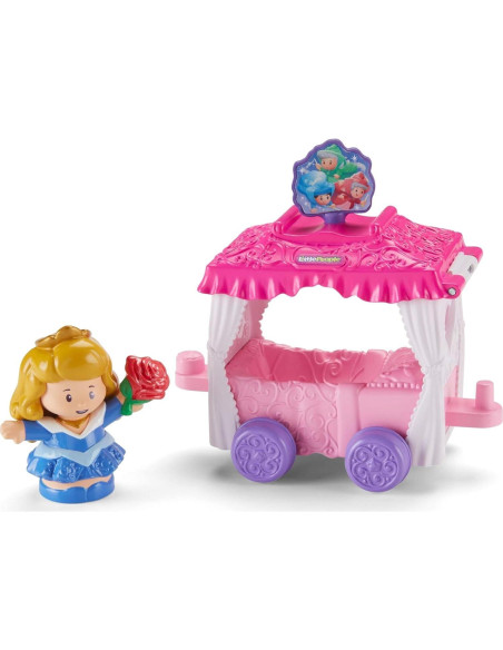 Carro Princesa Aurora Little People Fisher-Price 8.5x13x13.5cm