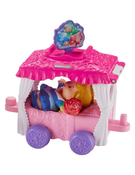 Carro Princesa Aurora Little People Fisher-Price 8.5x13x13.5cm