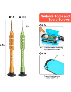 Kit Reparación Joystick Joycon Miruchertter 36 Piezas 2