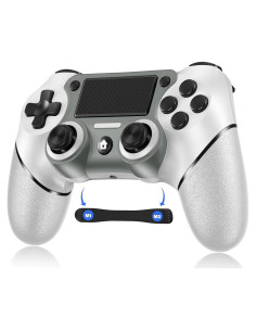 Controlador Inalámbrico Sombbry PS4 Blanco con Vibración