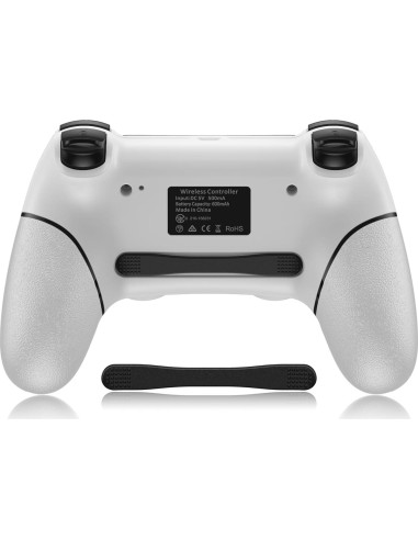 Controlador Inalámbrico Sombbry PS4 Blanco con Vibración