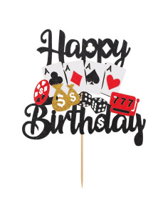 Decoración de Pastel de Casino Gosknor - Feliz Cumpleaños