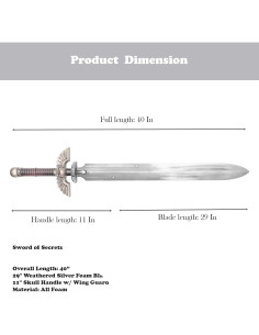 Espada de Espuma LALAPORT 73,66 cm War 40K Cosplay 2