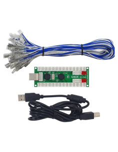 Kit Arcade DIY SJ@JX para 2 Jugadores USB Joystick