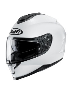 Casco HJC C70 Blanco Mediano con Escudo Pinlock