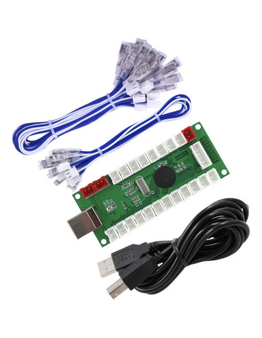 Controlador Arcade SJ@JX USB 2 Jugadores para PC MAME