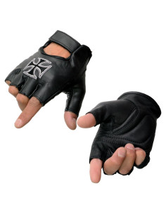 Guantes sin Dedos de Cuero Milwaukee Leather SH354 - Pequeño