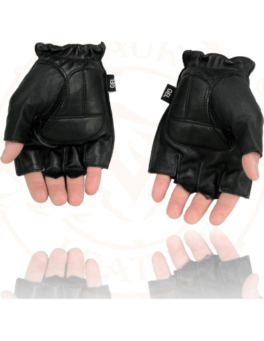 Guantes de Cuero Sin Dedos Milwaukee SH442 2X Grande