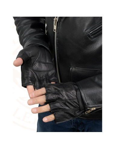 Guantes de Cuero Sin Dedos Milwaukee SH442 2X Grande