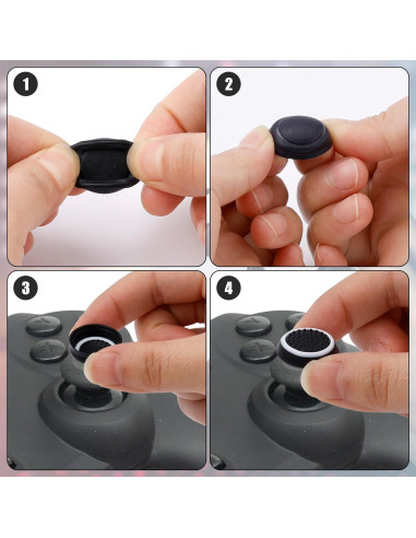4 Agarre de Pulgar XIHIRCD para Joystick PS5 PS4 Xbox Switch