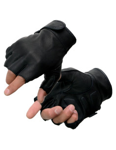 Guantes de Motocicleta Milwaukee MG7585 Cuero Sin Dedos