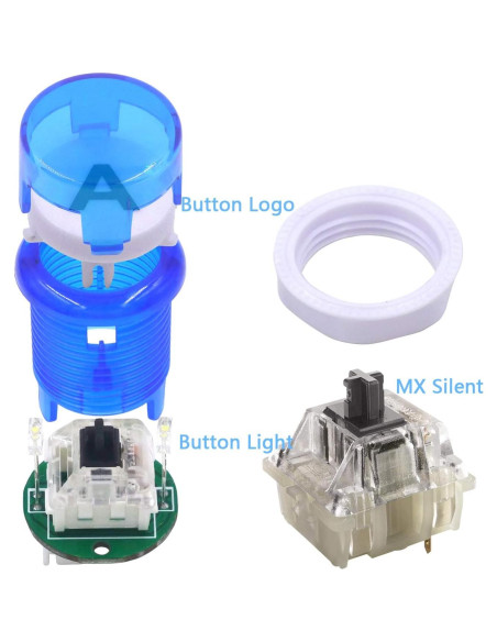 Kit Teclado Mecánico LED DIY Arcade - Interruptor y Joystick Kit Teclado Mecánico LED DIY Arcade - Interruptor y Joystick