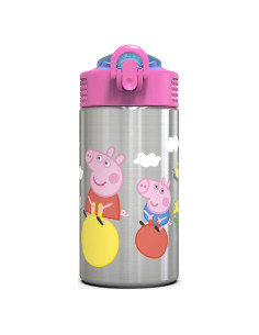 Botella de Agua Inoxidable Peppa Pig 15.5oz Libre BPA
