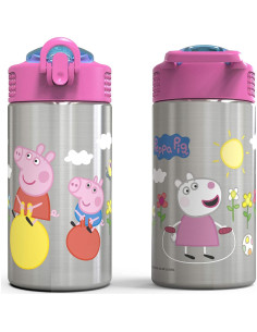 Botella de Agua Inoxidable Peppa Pig 15.5oz Libre BPA 2