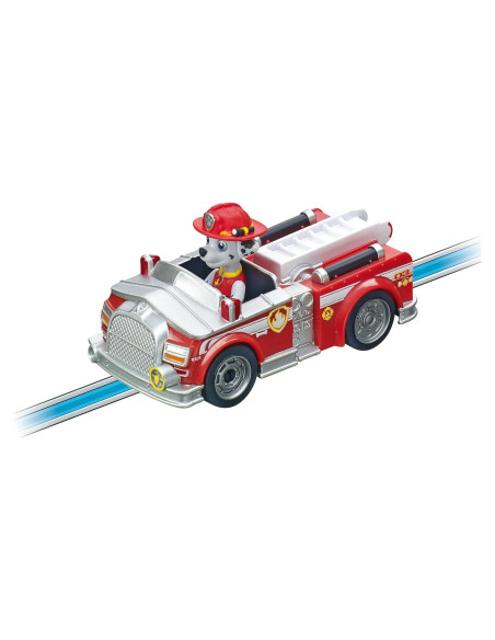 Coche de Slot Carrera Paw Patrol Marshall Rojo 13x7cm
