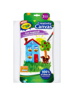 Juego de Lienzos Crayola 2 Piezas 22.86x30.48cm Blancos