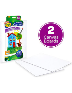 Juego de Lienzos Crayola 2 Piezas 22.86x30.48cm Blancos 2