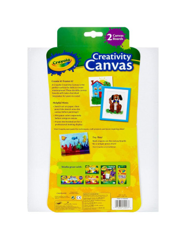 Juego de Lienzos Crayola 2 Piezas 22.86x30.48cm Blancos