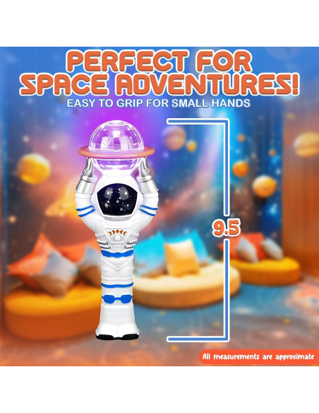 Varita mágica astronauta iluminada Forest & Twelfth, 2 unidades