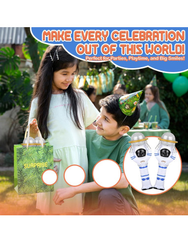 Varita mágica astronauta iluminada Forest & Twelfth, 2 unidades