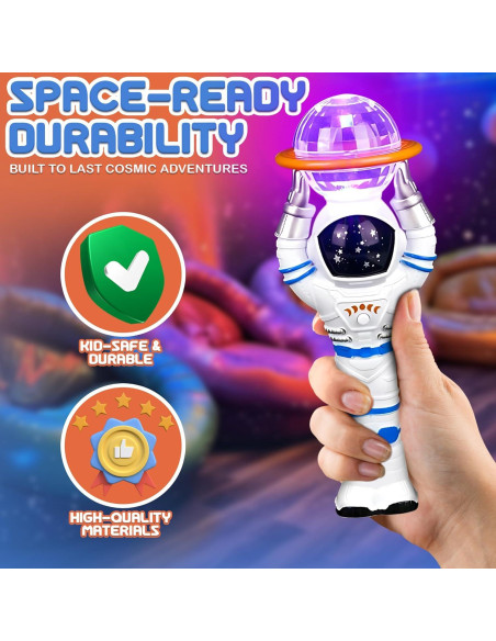 Varita mágica astronauta iluminada Forest & Twelfth, 2 unidades