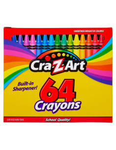 Cra-Z-Art Crayones 64 Colores Variados para Manualidades