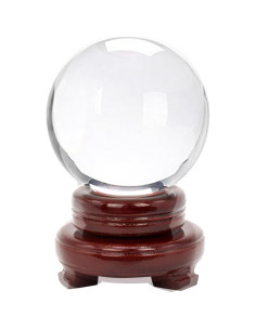 Bola de Cristal Feng Shui 80mm Transparente Decorativa 2