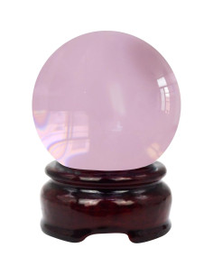 Bola de Cristal Rosa Feng Shui 50mm Decoración Fotográfica 2
