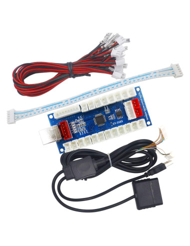 Controlador Arcade SJ@JX Kit DIY USB PS2 Sin Retraso