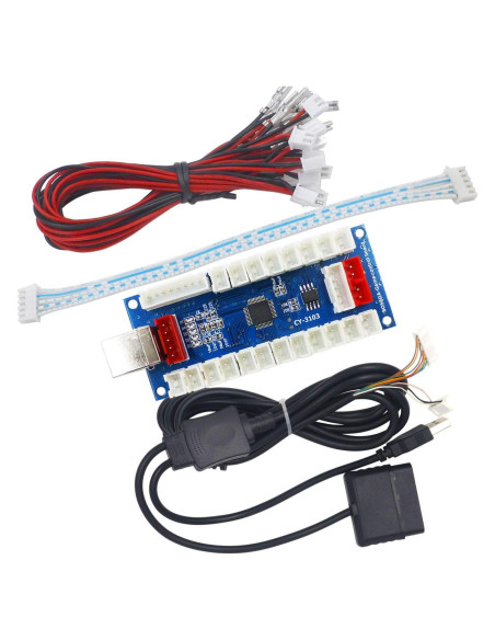 Controlador Arcade SJ@JX Kit DIY USB PS2 Sin Retraso