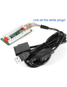 Controlador Arcade SJ@JX Kit DIY USB PS2 Sin Retraso 2