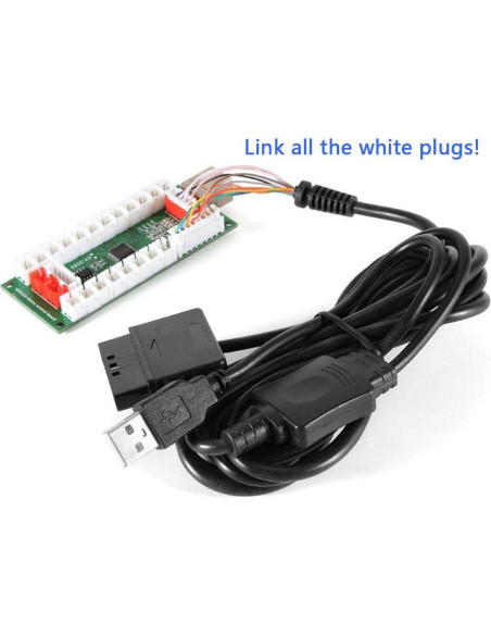 Controlador Arcade SJ@JX Kit DIY USB PS2 Sin Retraso