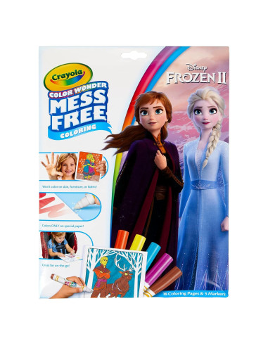 Conjunto de Colorear Color Wonder Crayola Frozen 2 - 18 Páginas