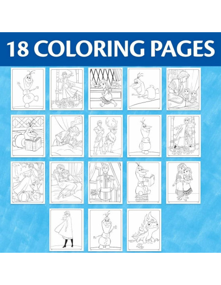 Conjunto de Colorear Color Wonder Crayola Frozen 2 - 18 Páginas