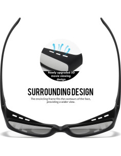 Gafas 3D Pasivas AoHeng Modelo 09 Marco Grande 2 Pzas 2