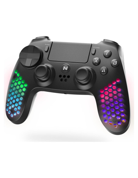 Controlador Inalámbrico NiTHO PS4 con Luz RGB y Sensor 6 Ejes