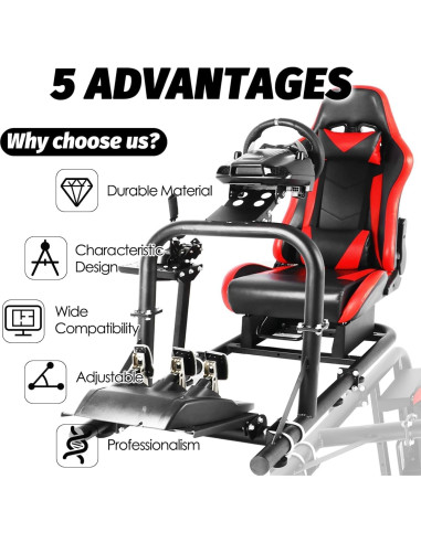 Soporte de Volante Anman G27 Pro Simulador Ajustable