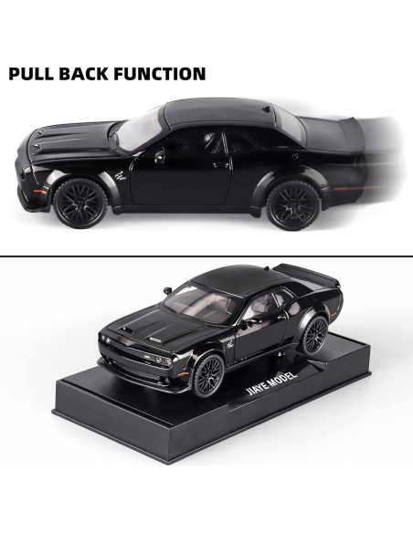 Coche de Juguete Hellcat OANMYJJO 15.8x7.1 cm con Luz y Sonido