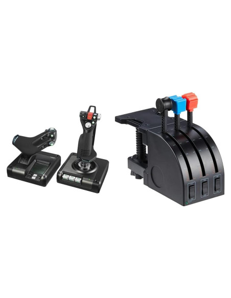 Control de Vuelo Logitech G X52 Pro con Pantalla LCD