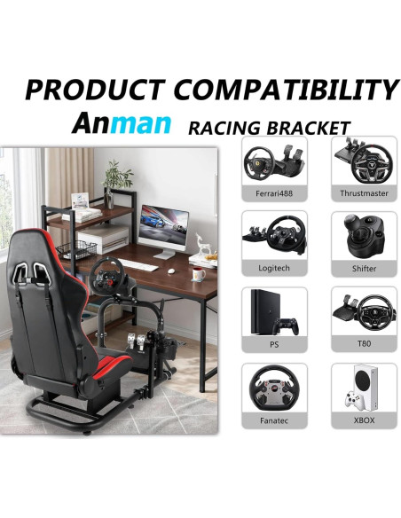 Soporte de Volante Anman G27 Pro Simulador Ajustable