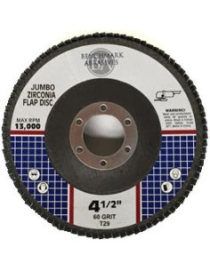 Discos de Aleta Jumbo Benchmark 4.5" Zirconia 60 Grano - 50 Pzas 2