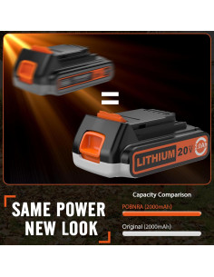 Batería de Litio 20V 2.0Ah Black and Decker Compatible 2