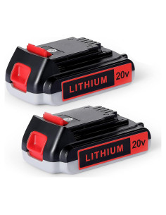 Batería de Reemplazo 20V 3000mAh para Black & Decker - 2 Paquetes