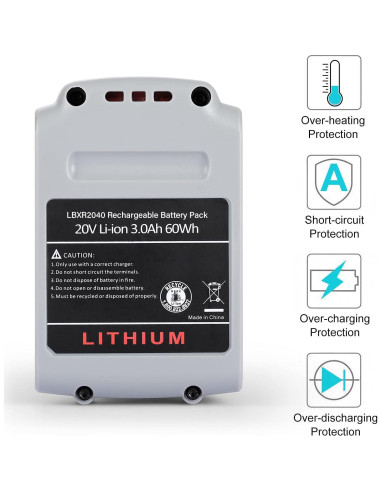Batería de Reemplazo 20V 3000mAh para Black & Decker - 2 Paquetes