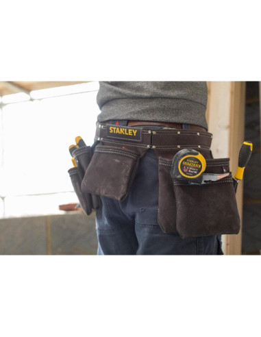 Delantal de Herramientas de Cuero STANLEY STST1-80113 6 Bolsillos