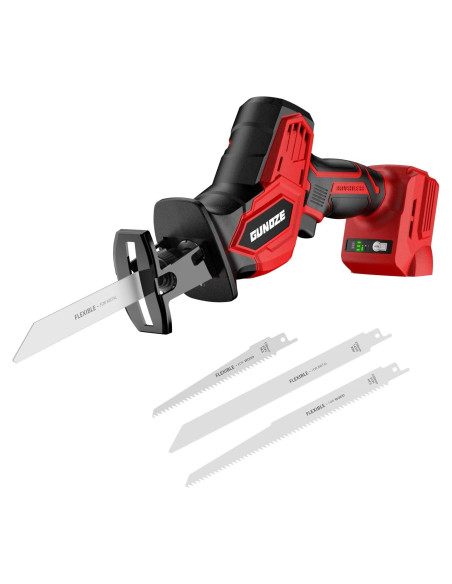 Sierra Recíproca Inalámbrica GUNOZE 18V 3 Velocidades 0-3500