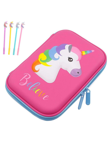 Estuche de Lápices Unicornio iDelta 21.6x14.7x5.6cm Antichoque