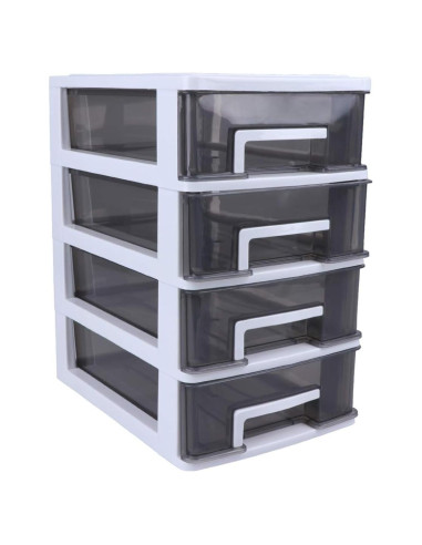 Organizador de Escritorio LIFKOME 2 Cajones Plástico Blanco