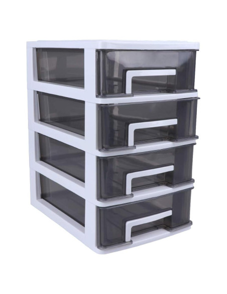 Organizador de Escritorio LIFKOME 2 Cajones Plástico Blanco